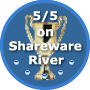 SharewareRiver 5-Star Rating